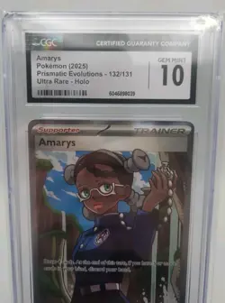 Amarys - Ultra Rare - Holo - Prismatic Evolutions - Pokemon - GM10 - #132/131 - Image 2