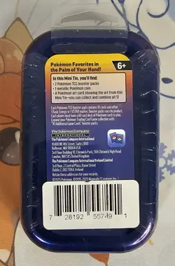 Pokemon TCG Kanto Power Mini Tin With Pikachu & Vulpix- 2 Packs- Factory Sealed - Image 2