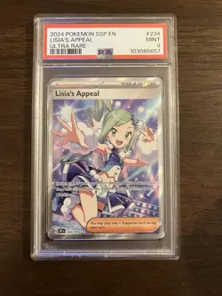 2024 POKEMON SSP EN-SURGING SPARKS ULTRA RARE #234 LISIA'S APPEAL PSA 9 234/191 - Image 1