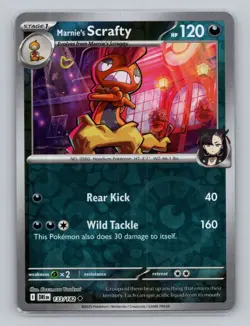 Marnie's Scrafty 133/182 Reverse Holo Destined Rivals DRI Pokemon Scarlet Violet - Image 1