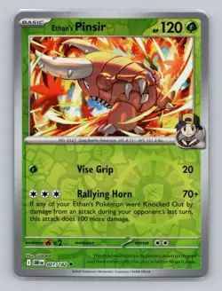 Ethan's Pinsir 001/182 Reverse Holo Destined Rivals DRI Pokemon Scarlet & Violet - Image 1