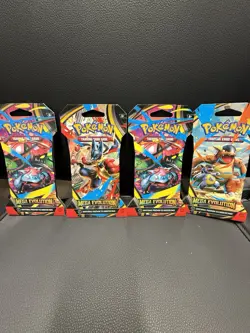 Pokemon TCG - Mega Evolutions Sleeved 4 Pack (Mixed Art Set) Factory Sealed - Image 1