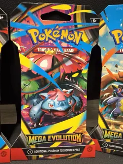 Pokemon TCG - Mega Evolutions Sleeved 4 Pack (Mixed Art Set) Factory Sealed - Image 4