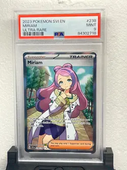 PSA 9 MINT Miriam 238/198 Scarlet & Violet FA Ultra Rare Holo Trainer Pokemon - Image 1