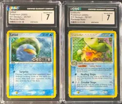 SEQUENTIAL CGC 7 LOTAD 35 LUDICOLO 10 EX DEOXYS REVERSE HOLO POKEMON NEAR MINT - Image 1