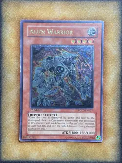 Yugioh Alien Warrior POTD-EN027 Ultimate Rare 1st Ed MP - Image 1