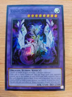 Khaos Starsource Dragon - OP28-EN008 - Near Mint NM - Super Rare - Unlimited - Image 1