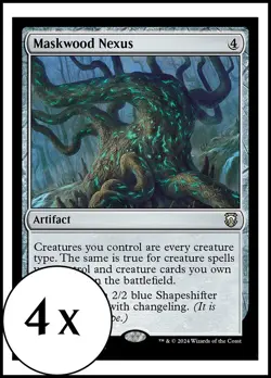 MTG - 4 x Maskwood Nexus - Modern Horizons 3 Commander - Playset 4x x4 - Image 1