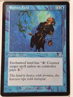 Sunken Field - Prophecy - Magic the Gathering MTG Nice! - Image 1