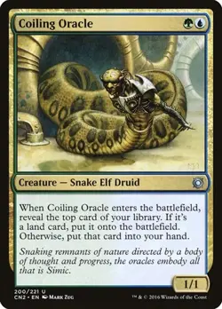 1x Coiling Oracle NM Eng MTG - Conspiracy 2 - Image 1