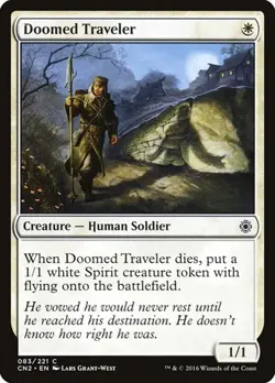 1x Doomed Traveler NM Eng MTG - Conspiracy 2 - Image 1