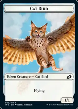 Cat Bird Token x1 NM Magic the Gathering 1x Ikoria mtg card - Image 1