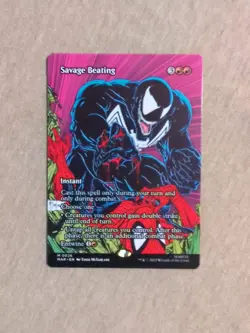 Savage Beating (Borderless) Marvel Universe Eternal-Legal Regular MTG - Image 1