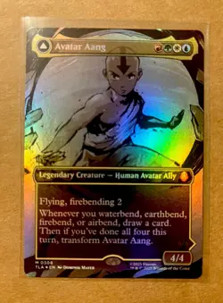 Avatar Aang (Borderless) foil Avatar: The Last Airbender Foil: Pack Fresh! - Image 1