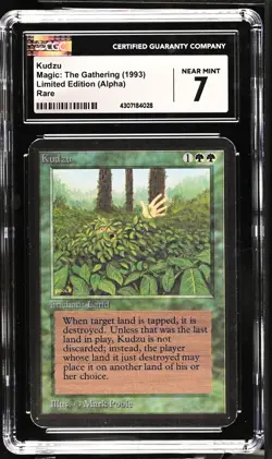 KUDZU Alpha Rare Reserved List CGC 7 Vintage MTG [Nostalgium] - Image 1