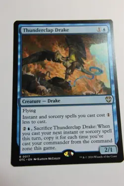 MTG Thunderclap Drake x1- -Outlaws of Thunder Junction Commander-Near Mint - Image 1