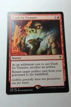 MTG Trash for Treasure x1- -Commander 2016-Lightly Played - Image 1