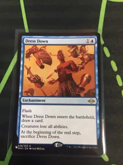 MTG Magic The Gathering Dress Down LIST Rare Blue Enchantment - Image 1