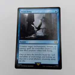 Swan Song MTG Rare Lord of the Rings Magic: The Gathering Commander Blue Instant - Image 1