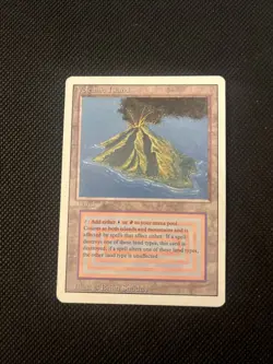 Volcanic Island Revised Edition MTG English Dual Land MP - Image 1