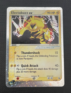 Electabuzz ex #97/109 Ultra Rare Pokemon EX Ruby And Sapphire & English 2003 LP - Image 1