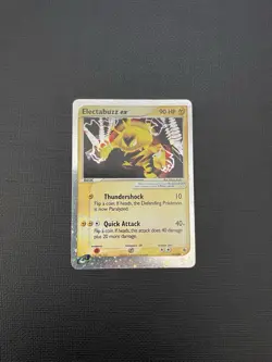 Electabuzz ex #97/109 Ultra Rare Pokemon EX Ruby And Sapphire & English 2003 LP - Image 2