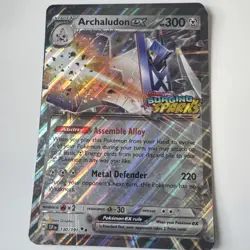 Pokemon TCG Archaludon EX Card 130/191 Surging Sparks JUMBO STAMPED Near Mint. - Image 1
