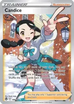1x Candice (Full Art) - 189/195 - Ultra Rare NM-Mint Pokemon SWSH12 - Silver Tem - Image 1