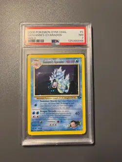 2000 POKEMON GYM CHALLENGE HOLO #5 GIOVANNI'S GYARADOS PSA 7 - Image 1