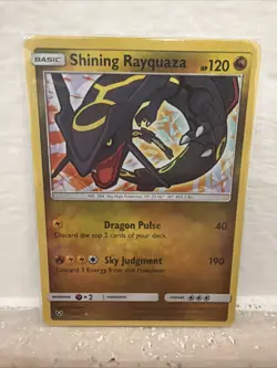 Pokemon TCG Shining Rayquaza Holo Rare Card Shining Legends 56/73 NM - Image 1