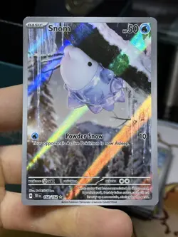 Snom 168/162 Temporal Forces 2024 IR Holo Pokemon Card TCG - Image 3