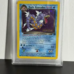 2000 Pokemon DARK GYARADOS 8/82 Team Rocket - 1st Ed Swirl Holo Rare PSA 7 NM - Image 2