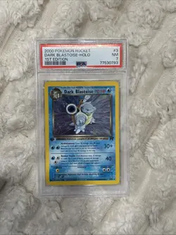 2000 Pokemon Team Rocket Dark Blastoise Holo 1st Edition PSA 7 #3/82 - Image 1