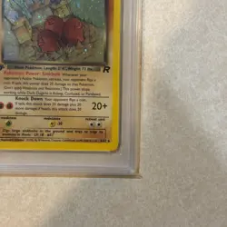 2000 Pokemon Team Rocket Dark Dugtrio Holo 1st Edition PSA 7 #6/82 - Image 4