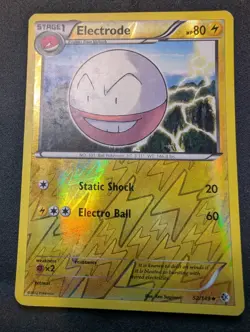 Electrode 52/149 B&W Boundaries Crossed Reverse Holo Pokemon Card | LP - Image 1