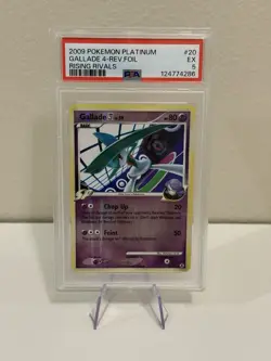 2009 Gallade 4 #20 Pokemon Rising Rivals Reverse Holo PSA 5 - Image 1