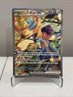 Hop's Zacian ex 186/159 Pokemon TCG Sv09: Journey Together SIR Holo - Image 1