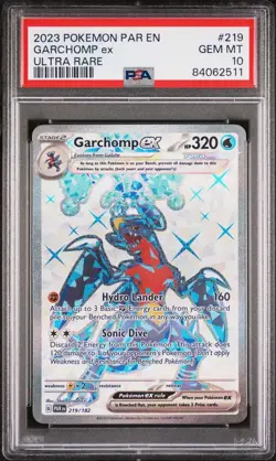 Garchomp ex - 219/182 - Ultra Rare - Paradox Rift - Pokemon - PSA 10! - Image 1