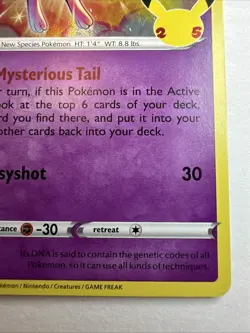 Pokemon Celebrations Mew Holo Rare Card 011/025 Near Mint to Mint Condition - Image 5