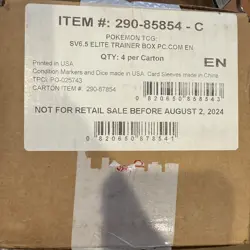 Shrouded Fable Pokemon Center Elite Trainer Box PC ETB Case NEW Factory Sealed - Image 1
