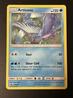 Articuno SM144 Black Star Promo Holo LP Pokemon Card - READ - Image 1