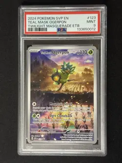 TEAL MASK OGERPON #123 BLACK STAR PROMO TWILIGHT TWM ETB 2024 POKEMON PSA 9 MINT - Image 1