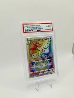 Pokemon Silver Tempest Alolan Vulpix VSTAR 197 PSA 10 - Image 2