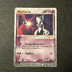 Mewtwo EX TCG Ruby and Sapphire Holo Ultra Rare 101/109 MP/HP Vintage Pokemon - Image 1