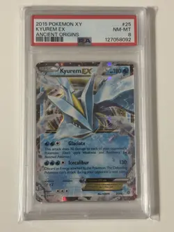 PSA 8 NM-MT Kyurem EX XY Ancient Origins Pokemon Card 25/98 - Image 1