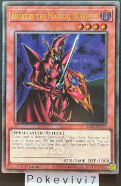 Carte YU-GI-OH! BREAKER THE MAGICAL WARRIOR RA03-EN125 QCSR NEUF - Image 1