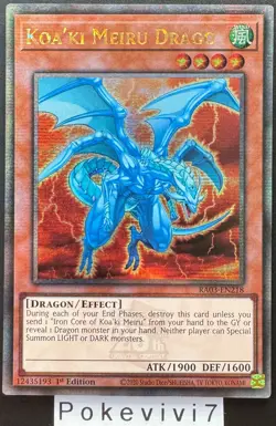 Carte YU-GI-OH! KOA'KI MEIRU DRAGO RA03-EN218 QCSR NEUF - Image 1