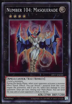 Number 104: Masquerade Super Rare OTS Tournament Pack 27 OP27-EN010 NM - Image 1