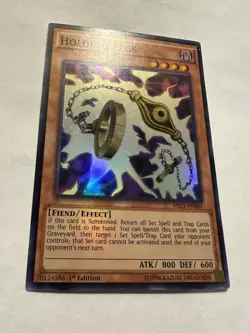 Yu-Gi-Oh! Holding Legs MIL1-EN004 Super Rare 1st Ed Lightly Played (B) - Image 3