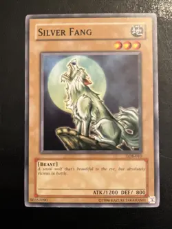 Yu-Gi-Oh TCG Silver Fang LOB 010 Legend of Blue Eyes NM - Image 1